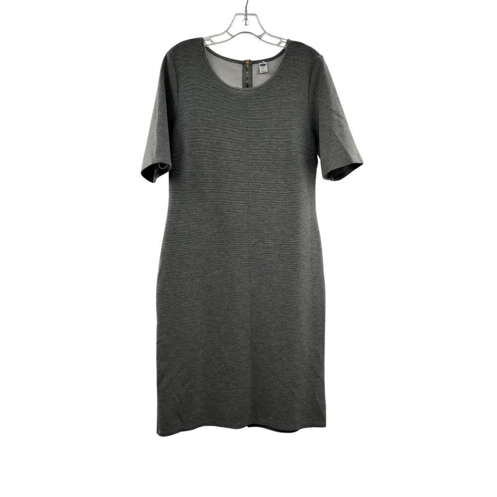Old Navy Women's Short Sleeve Ribbed Midi Sheath Dress Ribbed Size Large